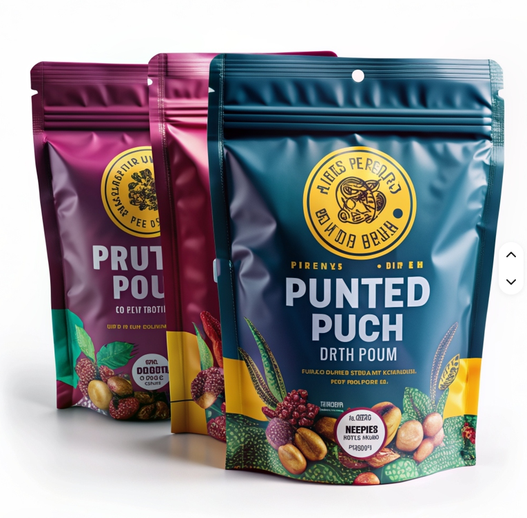 DecoMuse food-vendor stand-up zipper pouches